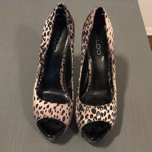 Aldo peep toe high heels